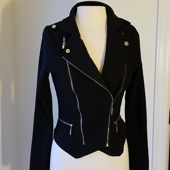 Bentee for October Love Jackets & Blazers - Bentee for October Love Moto Style  Zipper Jacket